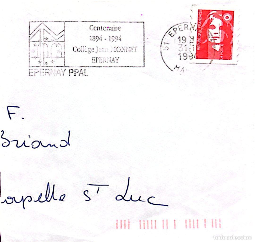 Selos: CMI) 1994. FRANCE. RED DIGITALLY PRINTED STAMP FEATURING THE MODERN MARIANNE. INTERNAL MAIL. XF