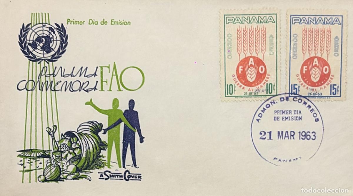 Timbres: CMI) 1963. PANAMA. WHEAT EARS AND FAO LOGO. FDC. FAO CAMPAIGN AGAINST HUNGER. XF