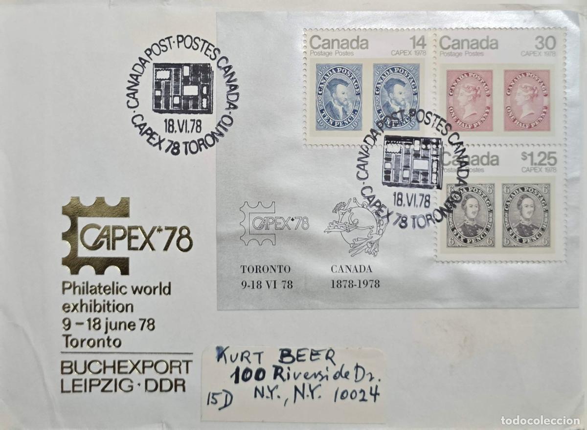 Timbres: CMI) 1978. CANADA. WORLD PHILATELIC EXHIBITION. C.A.P.E.X. 78. REPRODUCTION OF A CLASSIC HISTORICAL