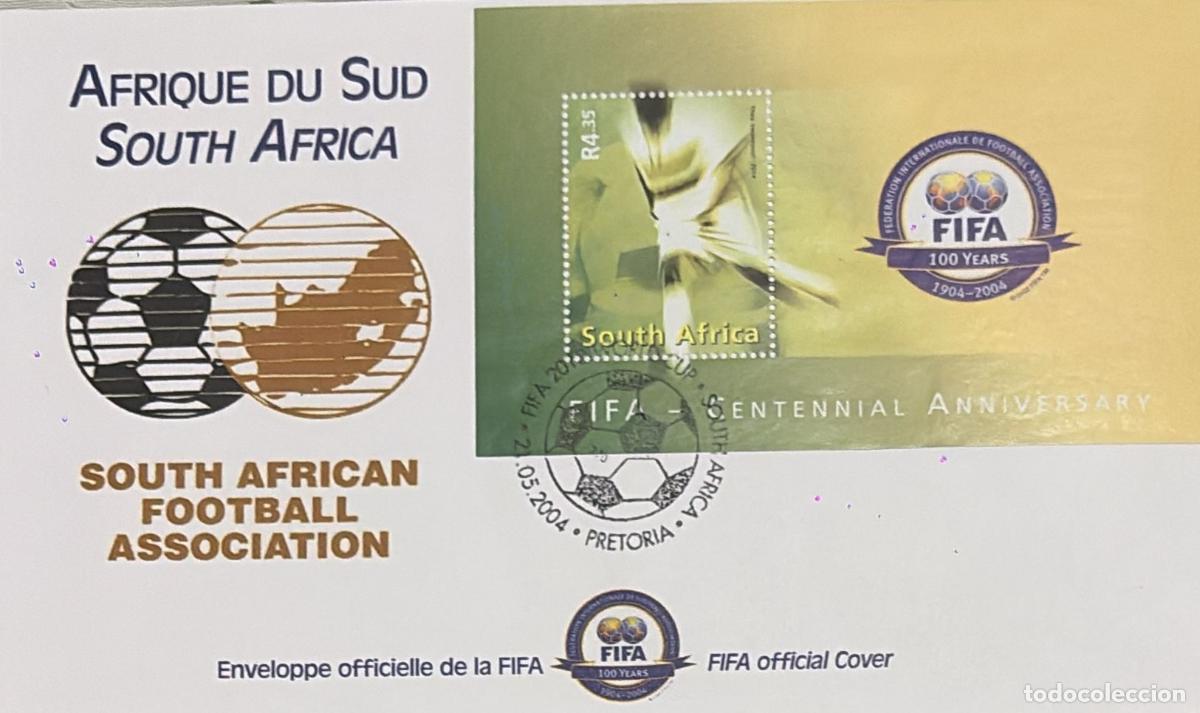 Briefmarken: CMI) 2004. SOUTH AFRICA. FIFA LOGO. FDC. CENTENARY OF THE INTERNATIONAL FEDERATION OF ASSOCIATION FO