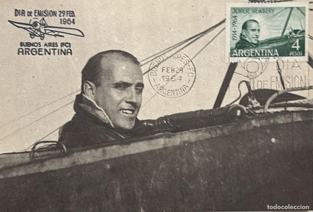 Briefmarken: CMI) 1964. ARGENTINA. AVIATION CELEBRITY. FDC. 50TH ANNIVERSARY OF THE DEATH OF THE AVIATION PIONEER