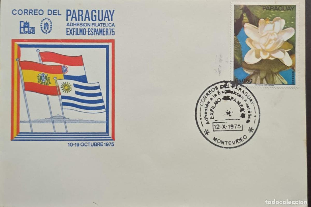 Sellos: CMI) 1975. PARAGUAY. REGIONAL FLORA. INTERNATIONAL COMMEMORATION. ENVELOPE SENT TO URUGUAY. XF