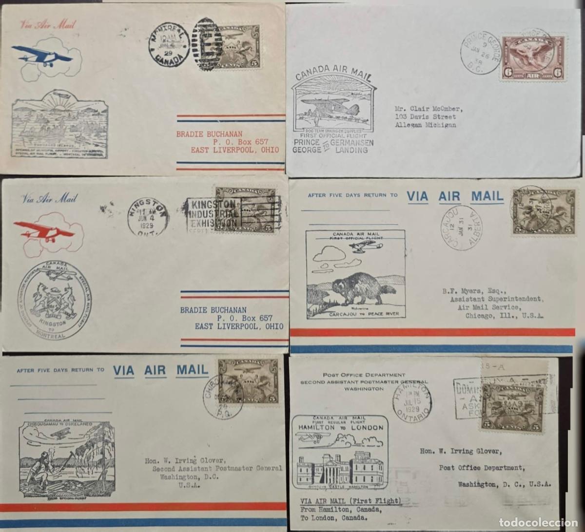 Sellos: CMI) 1929. CANADA. POSTAL HISTORY/ FIRST COMMERCIAL FLIGHTS. ENVELOPE SENT TO USA. XF