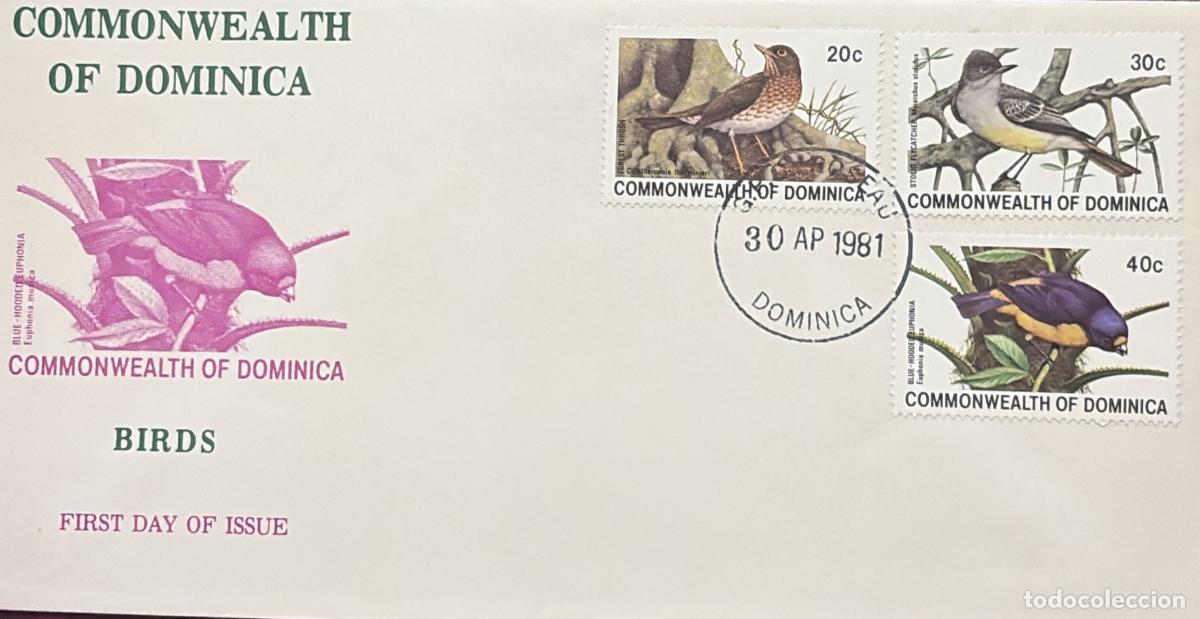 Francobolli: CMI) 1981. DOMINICA. REGIONAL BIRD SPECIES. FDC. REGIONAL ORNITHOLOGY. XF