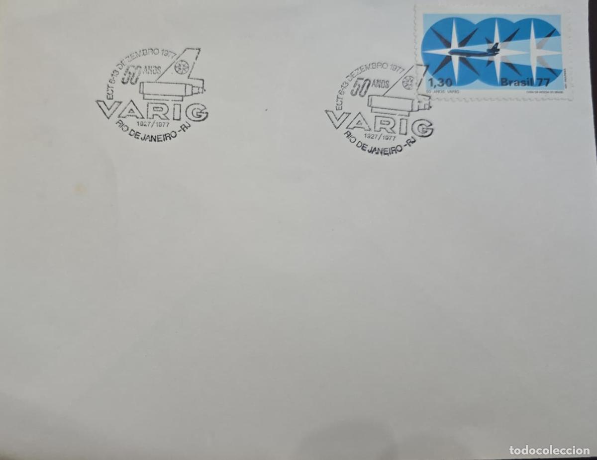 Stamps: CMI) 1977. BRAZIL. HISTORY OF AVIATION. 50TH ANNIVERSARY OF THE PRIVATE AIRLINE VARIG. XF