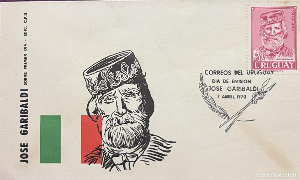 Sellos: CMI) 1970. GARIBALDI SPHINX. FDC. MILITARY AND INTERNATIONAL HISTORY, FEATURING THE ITALIAN FLAG. XF