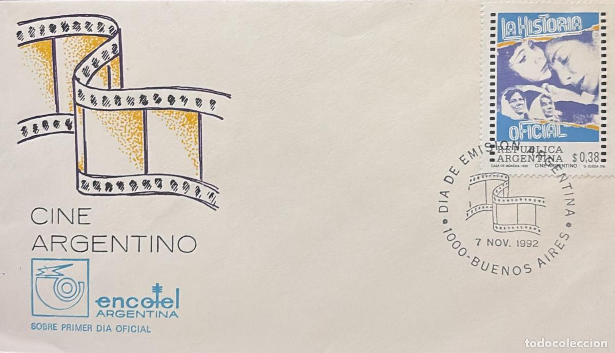 Sellos: CMI) 1992. ARGENTINA. COLOR POSTER. FDC. CINEMATIC CULTURE. XF