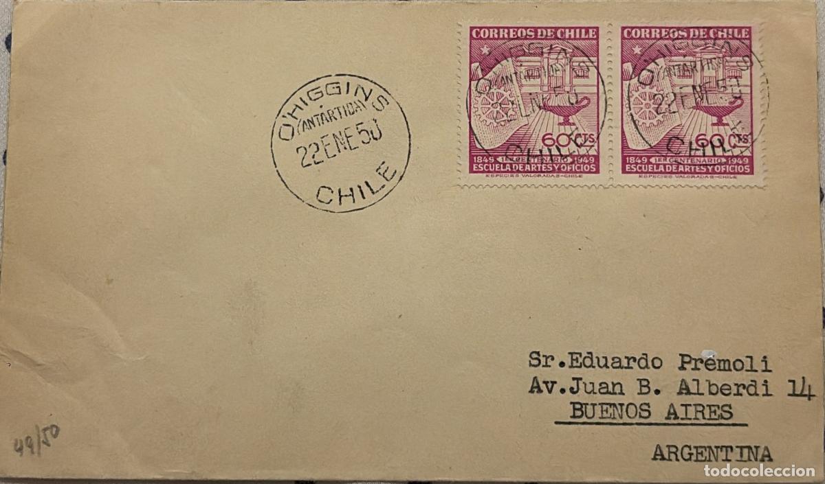 Sellos: CMI) 1949. CHILE. INSTITUTIONAL CENTENARY OF THE SCHOOL OF ARTS AND TRADES OF CHILE. XF