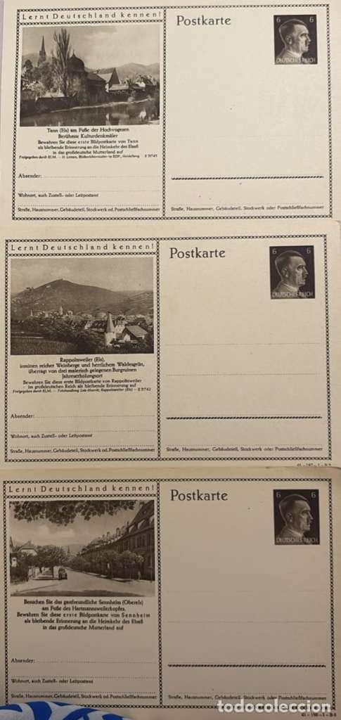 Sellos: CMI) 1941. GERMANY. COMMEMORATIVE POSTCARDS. ADOLF HITLER. GEOGRAPHICAL AND HERALDIC SERIES OF THE T