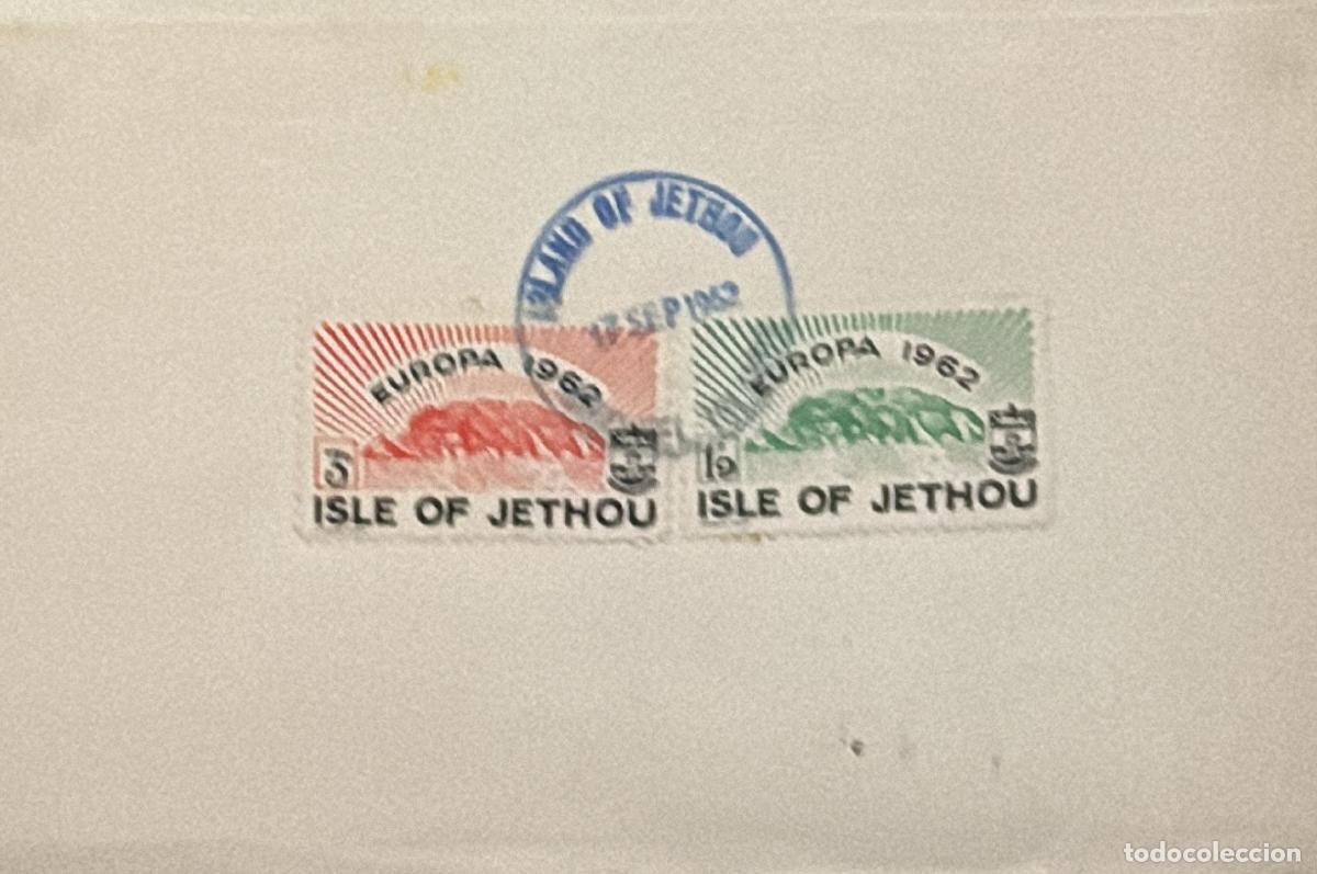 Sellos: CMI) 1962. JETHOU ISLAND, UNITED KINGDOM. PAPER WITH CANCELLED STAMPS. SPECIAL EUROPEAN SERIES. XF