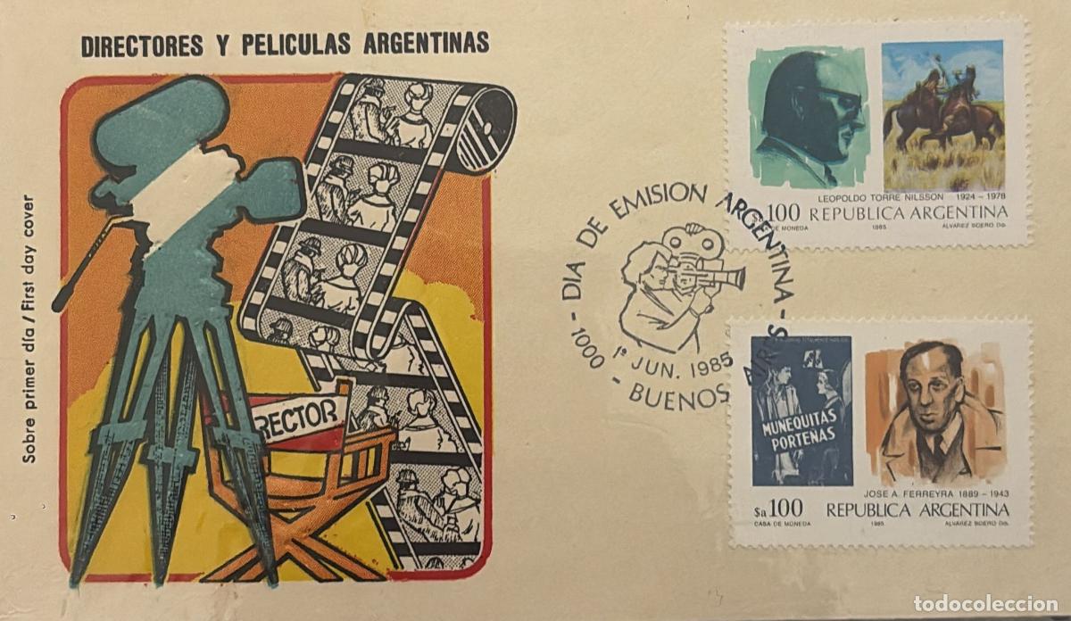 Sellos: CMI) 1985. ARGENTINA. ARTISTIC FIGURES. FDC. NATIONAL CULTURE. TRIBUTE TO CLASSIC ARGENTINE DIRECTOR