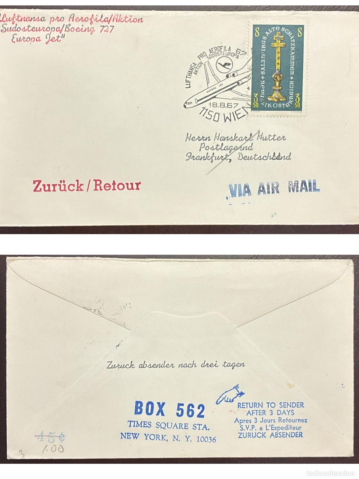 Francobolli: CMI) 1967. AUSTRIA. ANCIENT HISTORICAL TREASURES OF SALZBURG. ENVELOPE SENT TO GERMANY. FRONT AND BA