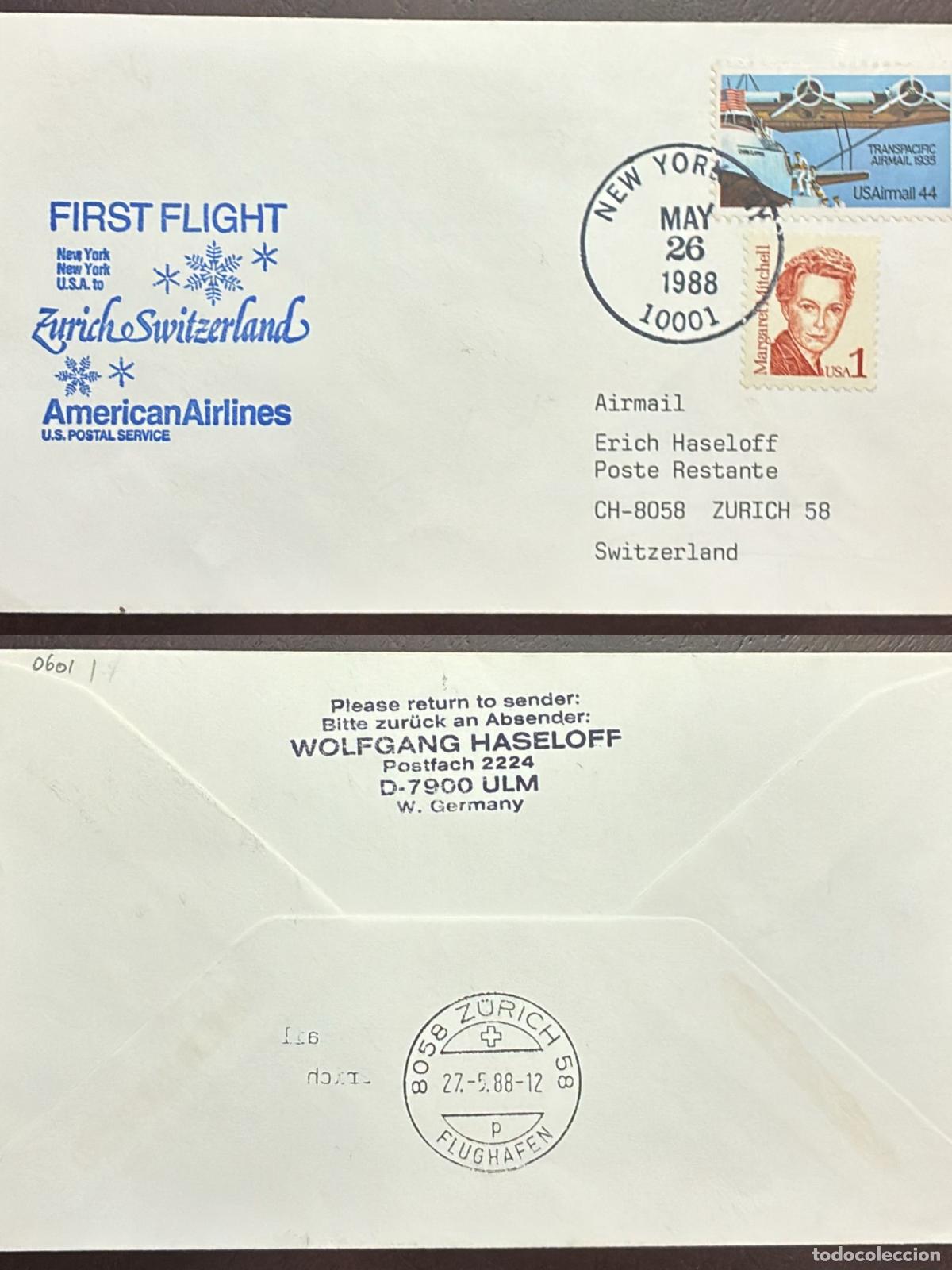 Francobolli: CMI) 1988. UNITED STATES. 50TH ANNIVERSARY OF THE FIRST TRANSPACIFIC AIRMAIL. PORTRAIT OF MARGARET M
