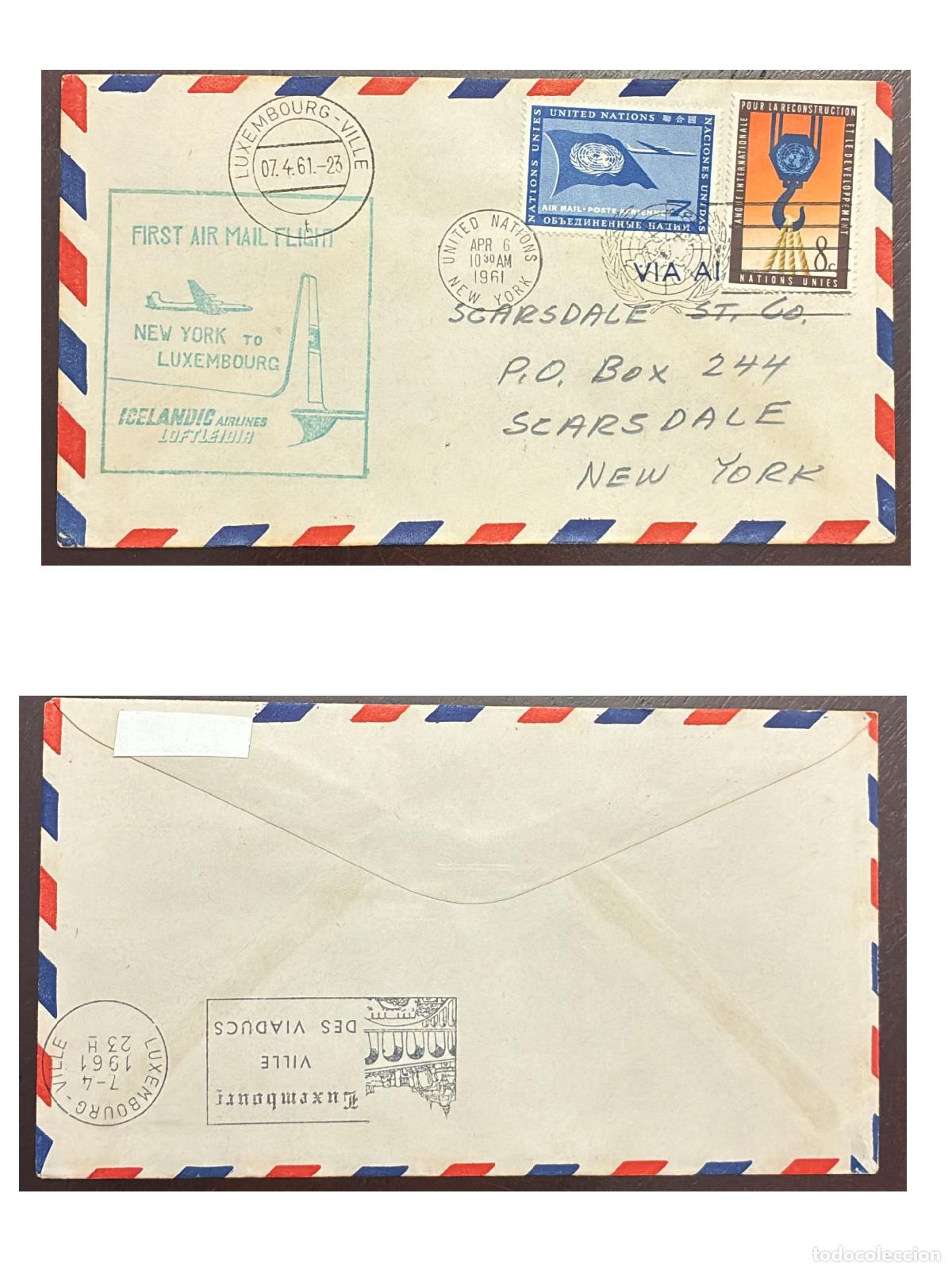 Francobolli: CMI) 1961. UNITED STATES. GLOBAL CAMPAIGNS. RECONSTRUCTION AND DEVELOPMENT. UN. INTERNAL MAIL. FRONT
