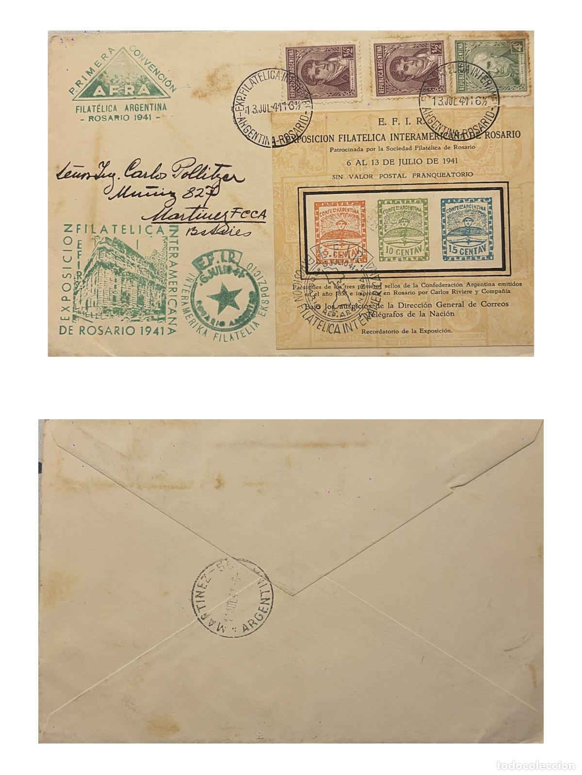 Sellos: CMI) 1941. ARGENTINA. NATIONAL HEROES. ARCHITECTURE. REPRODUCTIONS OF CONFEDERATION STAMPS. DOMESTIC