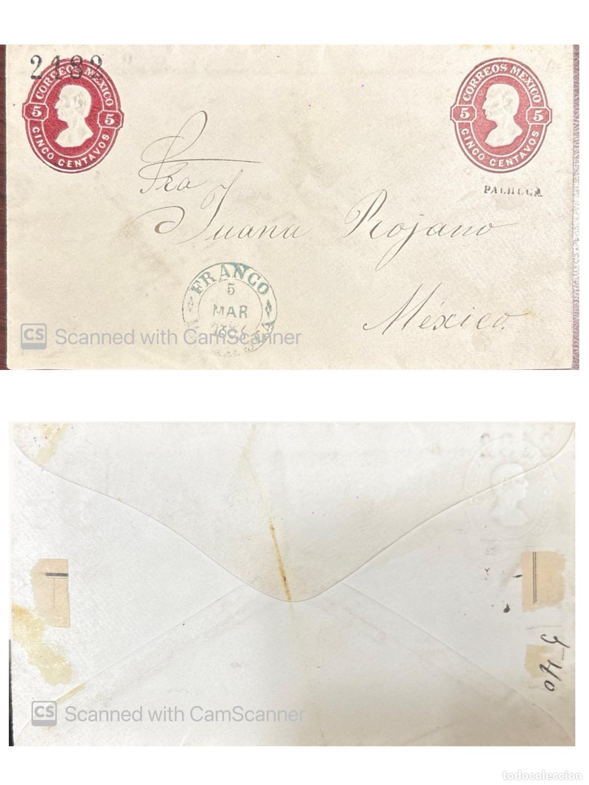 Sellos: CMI) 1980. MEXICO. CLASSIC PROFILE OF THE DEFINITIVE REPUBLIC EFFIGY. DOMESTIC MAIL. FRONT AND BACK.
