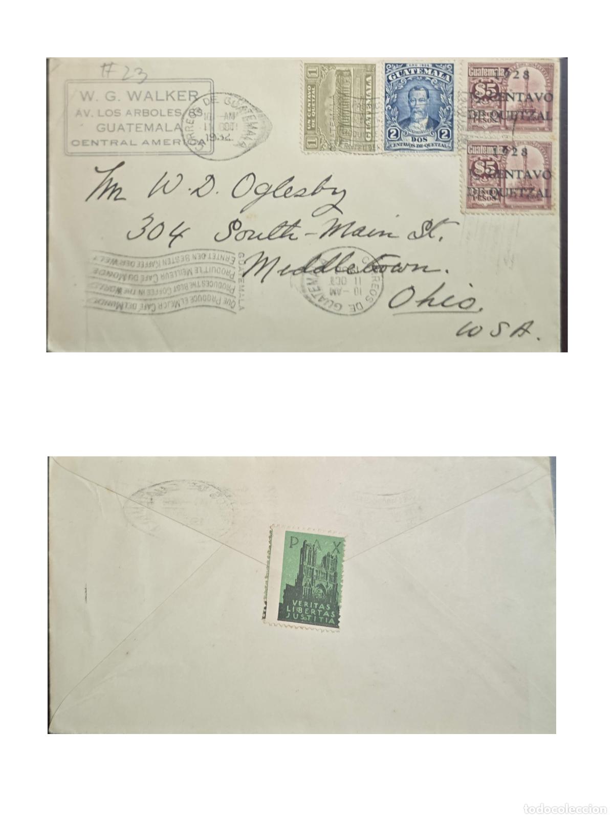 Sellos: CMI) 2932. GUATEMALA. CIVIL ARCHITECTURE. NATIONAL LANDMARKS. NATIONAL HEROES. ENVELOPE SENT TO USA.