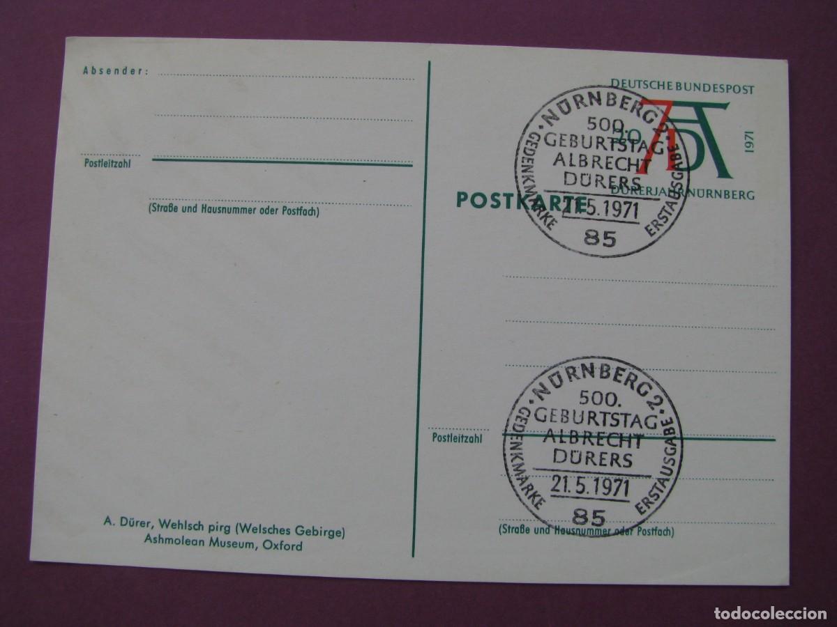 Sellos: ENTERO POSTAL DE ALEMANIA OCCIDENTAL 1971. ALBRECHT DURER