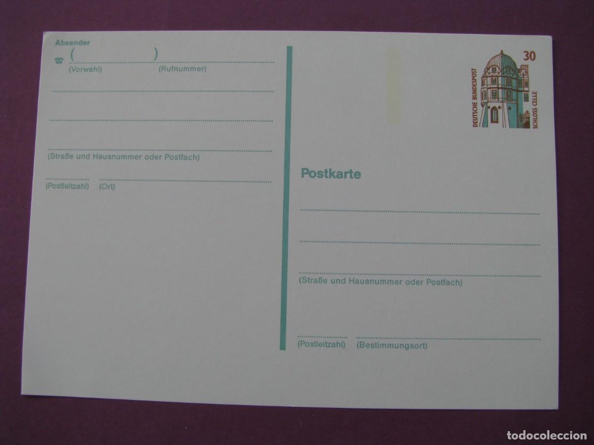 Sellos: ENTERO POSTAL DE ALEMANIA OCCIDENTAL 1987