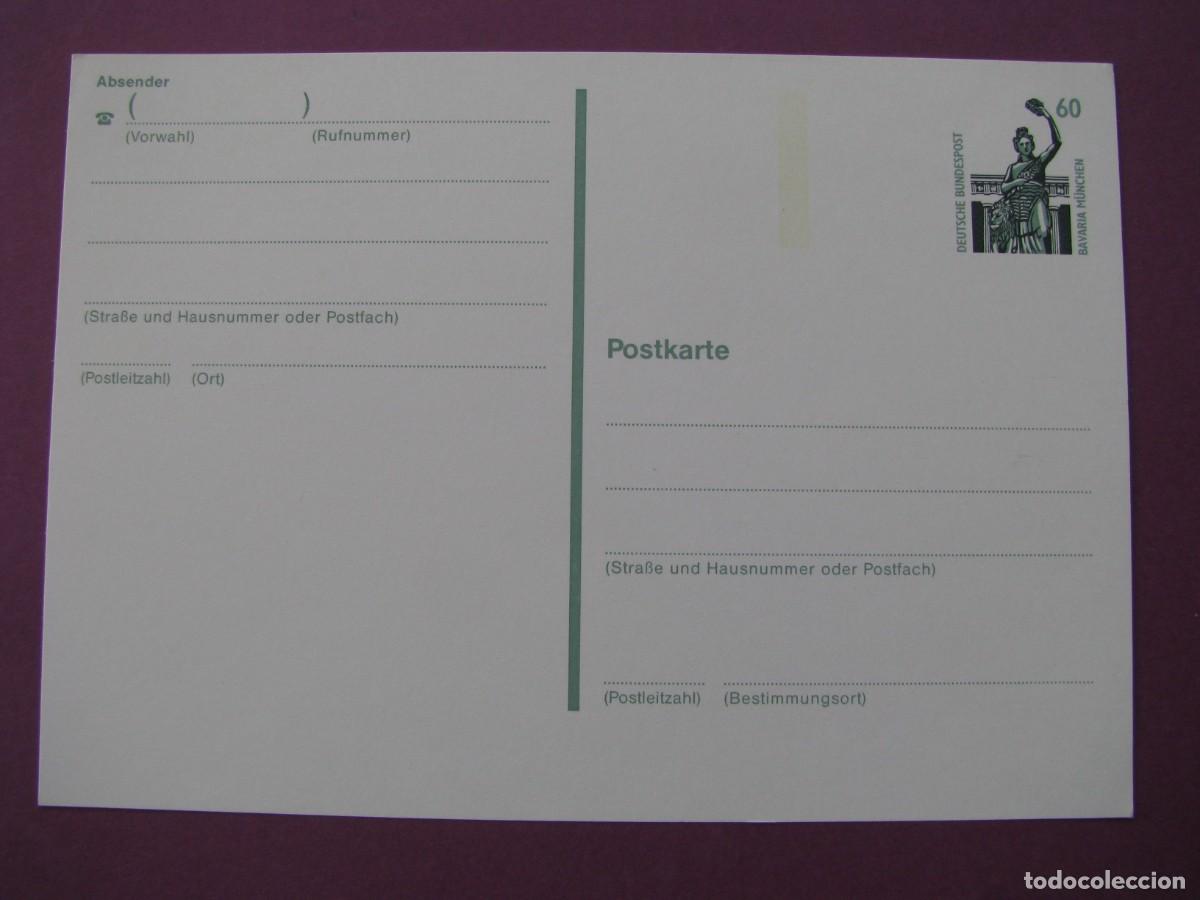Sellos: ENTERO POSTAL DE ALEMANIA. 1992