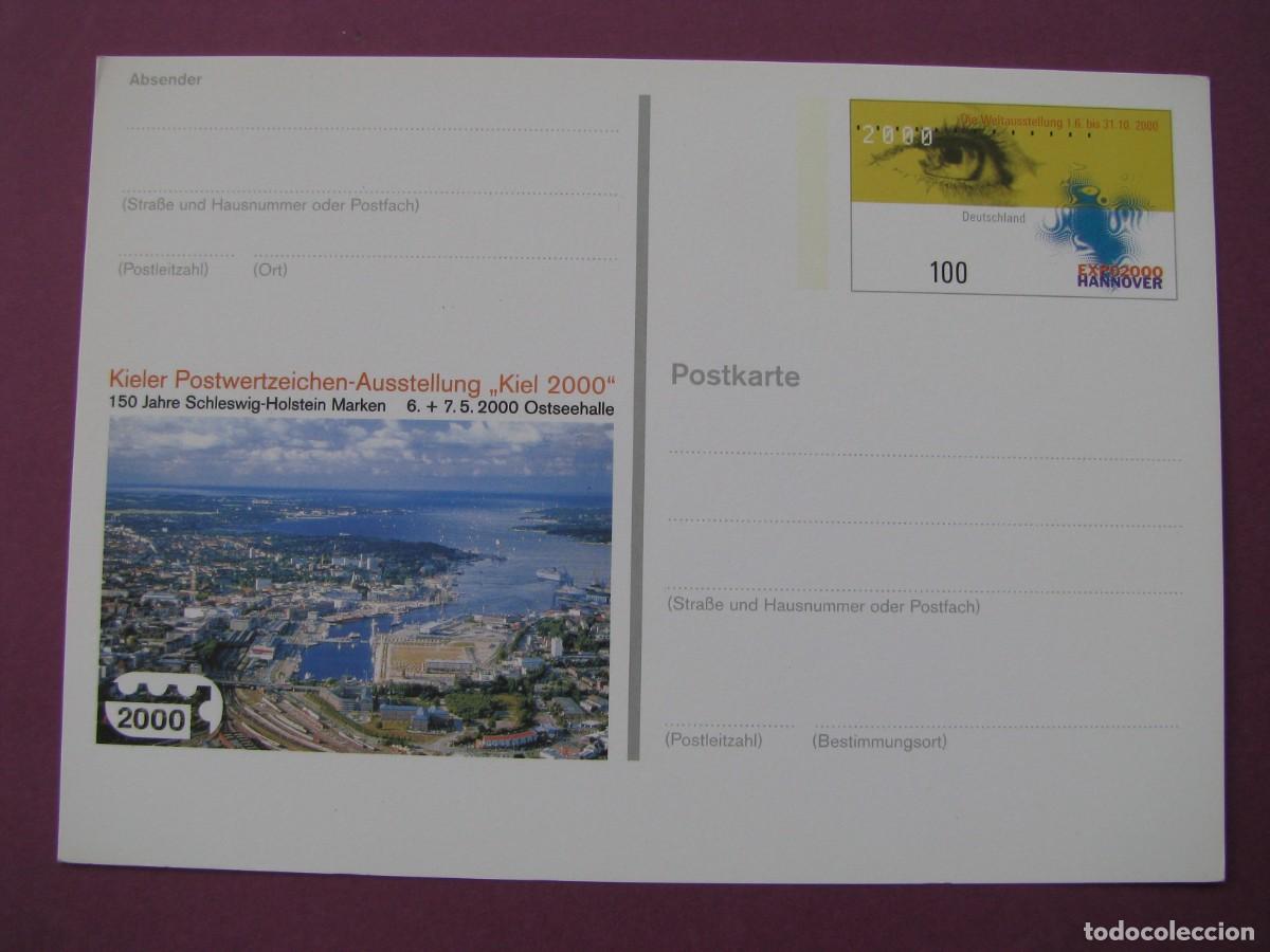 Sellos: ENTERO POSTAL DE ALEMANIA 2000. KIEL 2000