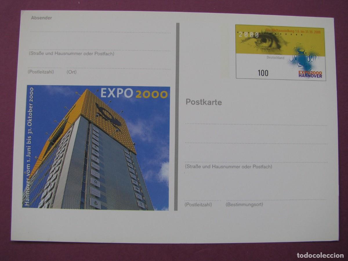 Sellos: ENTERO POSTAL DE ALEMANIA 2000. EXPO 2000