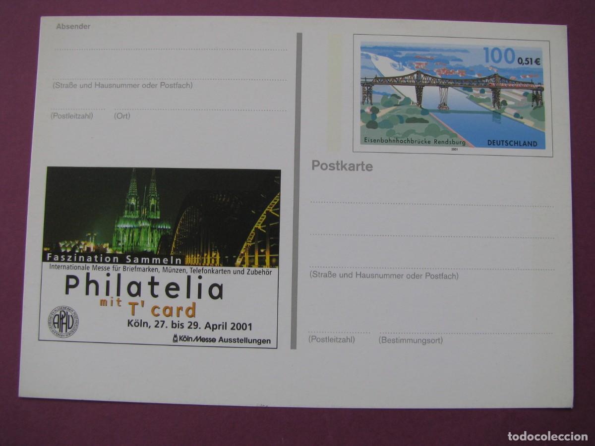 Sellos: ENTERO POSTAL DE ALEMANIA 2001. PHILATELIA MIT T'CARD 2001