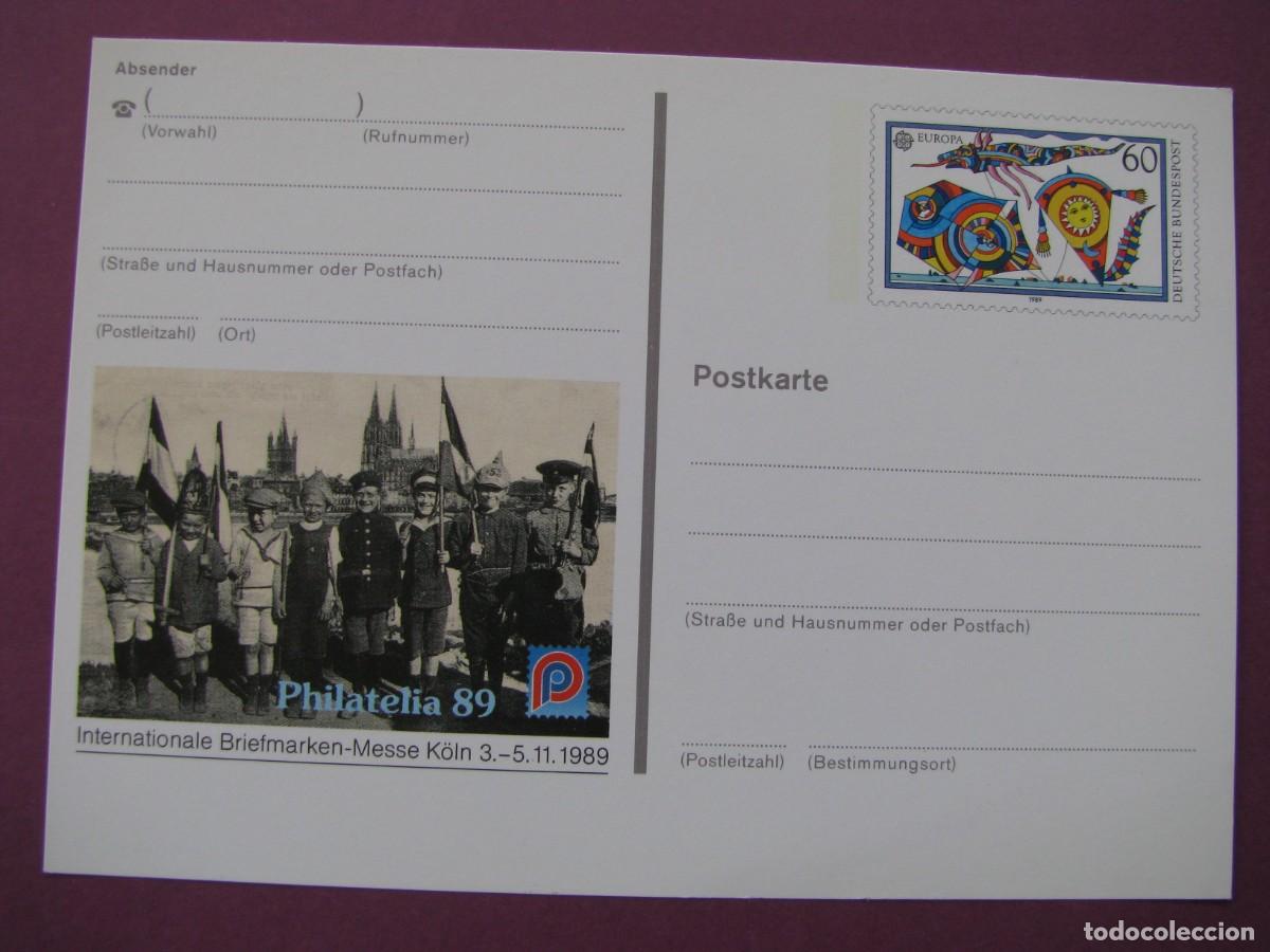 Sellos: ENTERO POSTAL DE ALEMANIA OCCIDENTAL 1989. PHILATELIA 89
