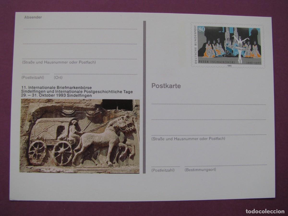 Sellos: ENTERO POSTAL DE ALEMANIA 1993. SINDELFINGEN