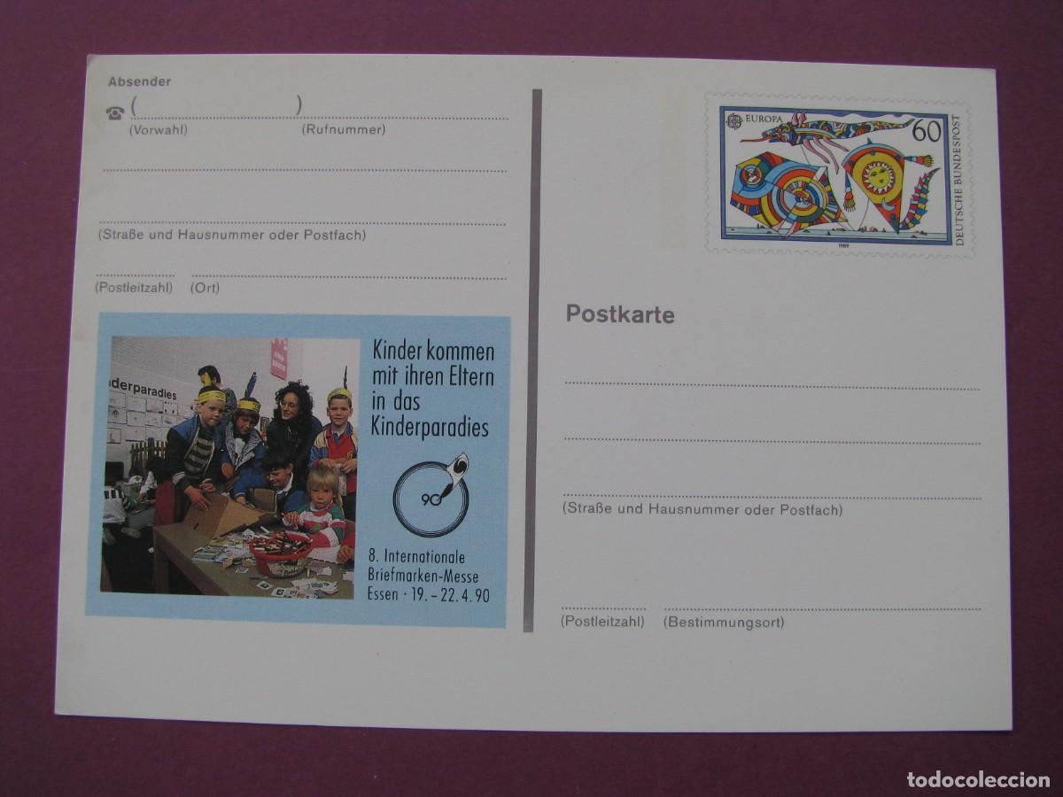 Sellos: ENTERO POSTAL DE ALEMANIA 1990 BRIEFMARKEN MESSE ESSEN