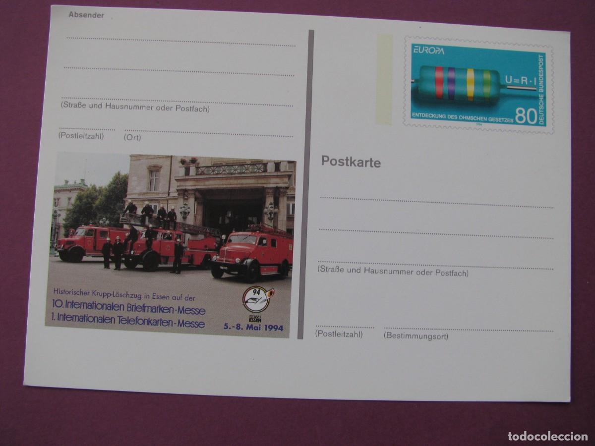 Sellos: ENTERO POSTAL DE ALEMANIA 1994. 10 INTERNATIONALEN BRIEFMARKEN MESSE 1994