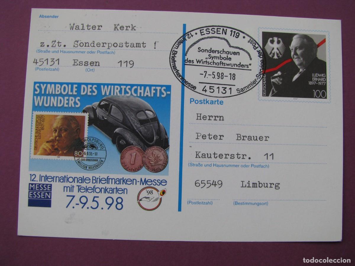Sellos: ENTERO POSTAL DE ALEMANIA 1998. BRIEFMARKEN MESSE 1998