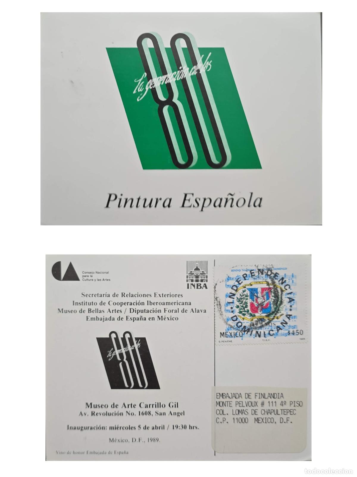 Timbres: CMI) 1989. DOMINICANS IN MEXICO. SPANISH PAINTING EXHIBITION AT THE CARRILLO GIL ART MUSEUM. INVITAT