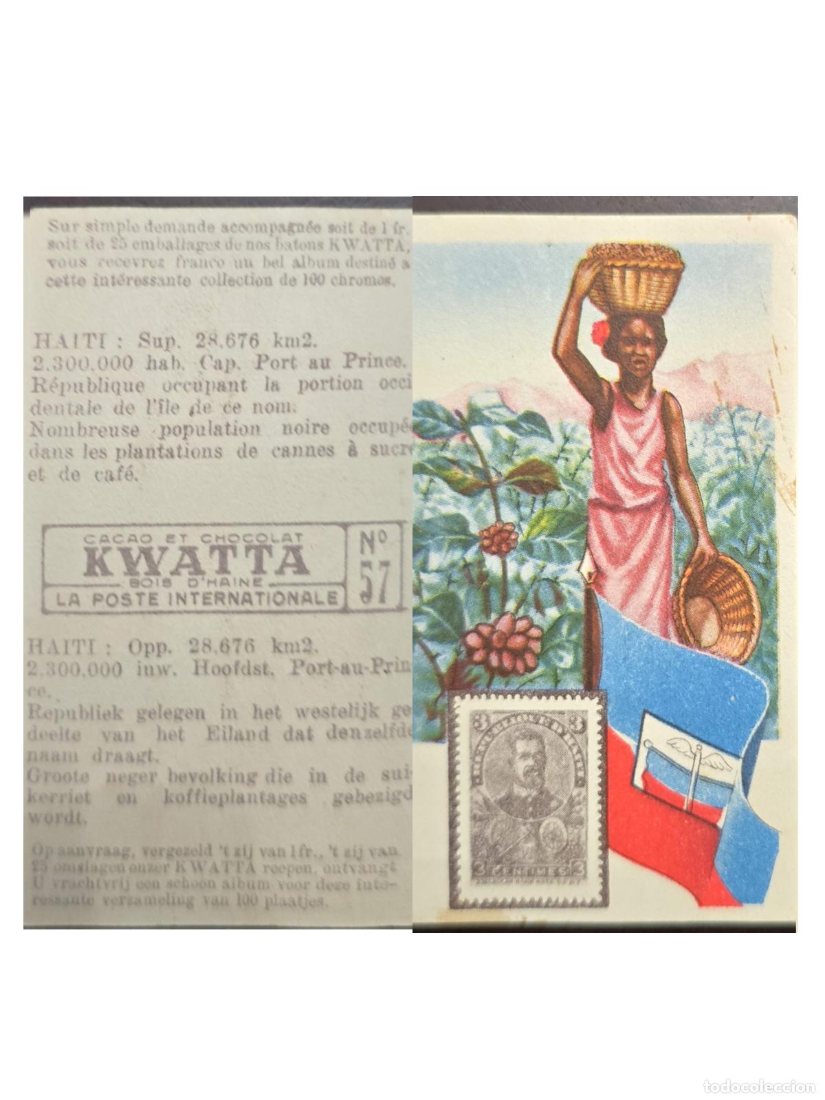 Sellos: CMI) 1920. HAITI. INTERNATIONAL MAIL / ILLUSTRATION OF A WOMAN HARVESTING ON A COFFEE PLANTATION ALO