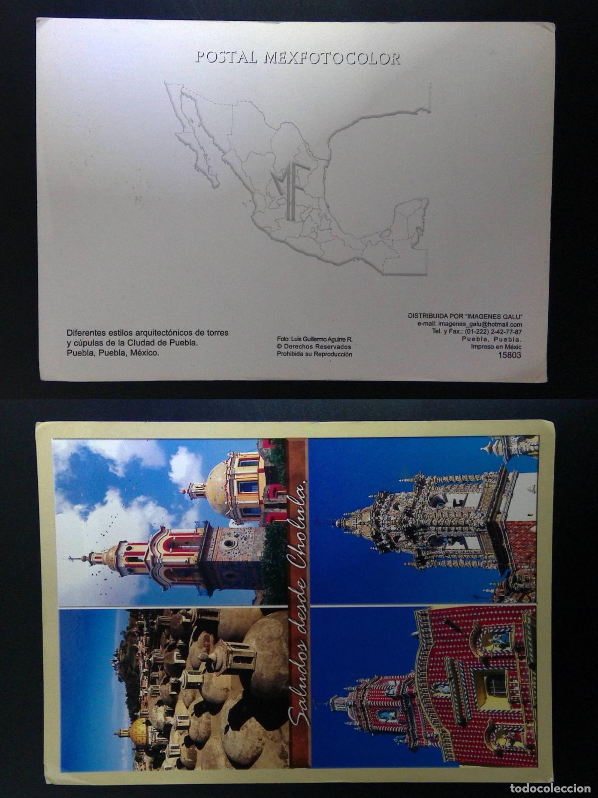 Sellos: CMI) 2000. MEXICO. BAROQUE ARCHITECTURE POSTCARD / TOWER AND DOME STYLES OF THE CITIES OF PUEBLA AND