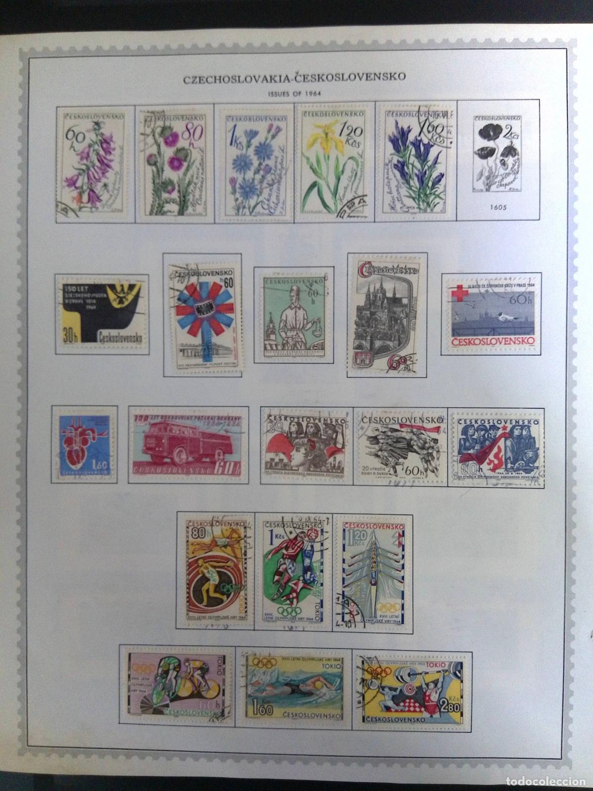 Selos: CMI) 1964. CZECHOSLOVAKIA. WILDFLOWER BOTANICAL SERIES AND 1964 TOKYO OLYMPIC GAMES ISSUES. ALBUM PA