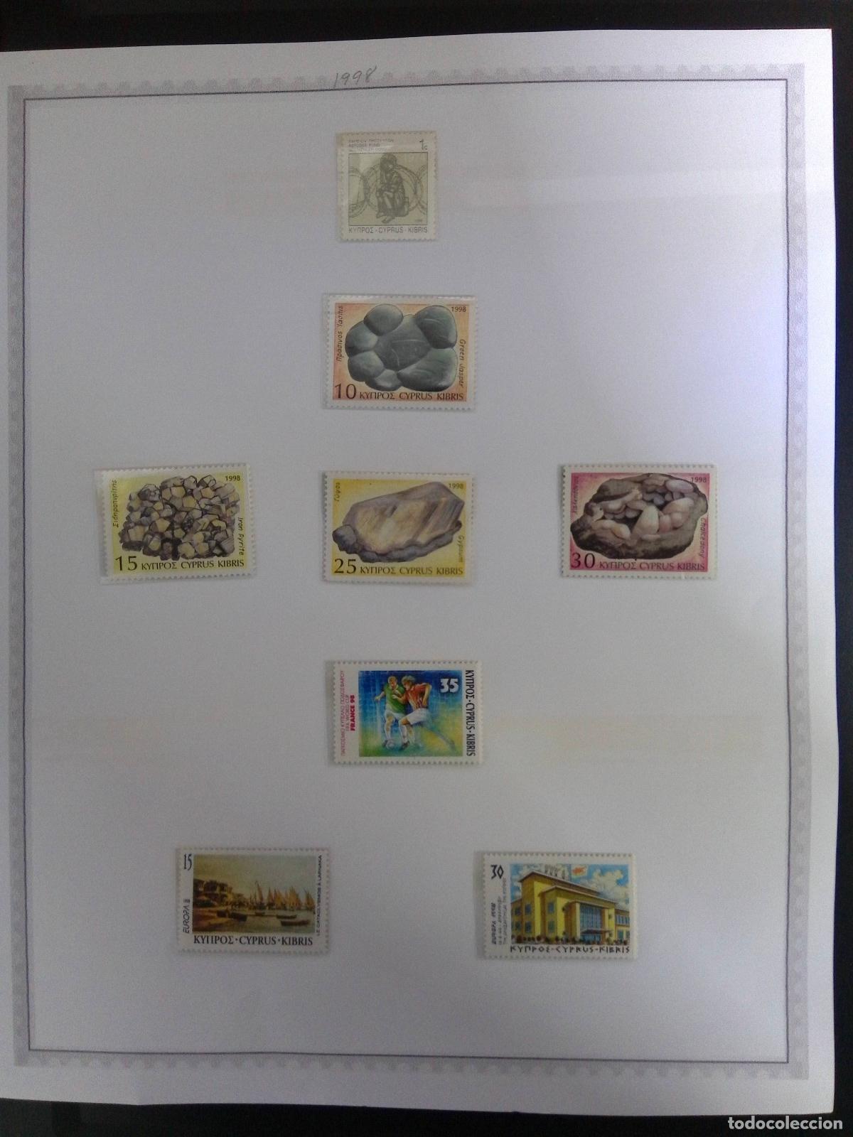 Sellos: CMI) 1998. CYPRUS. ISSUES FEATURING GEOLOGY (MINERALS AND ROCKS), EUROPEAN SPORTS (FOOTBALL/SOCCER),