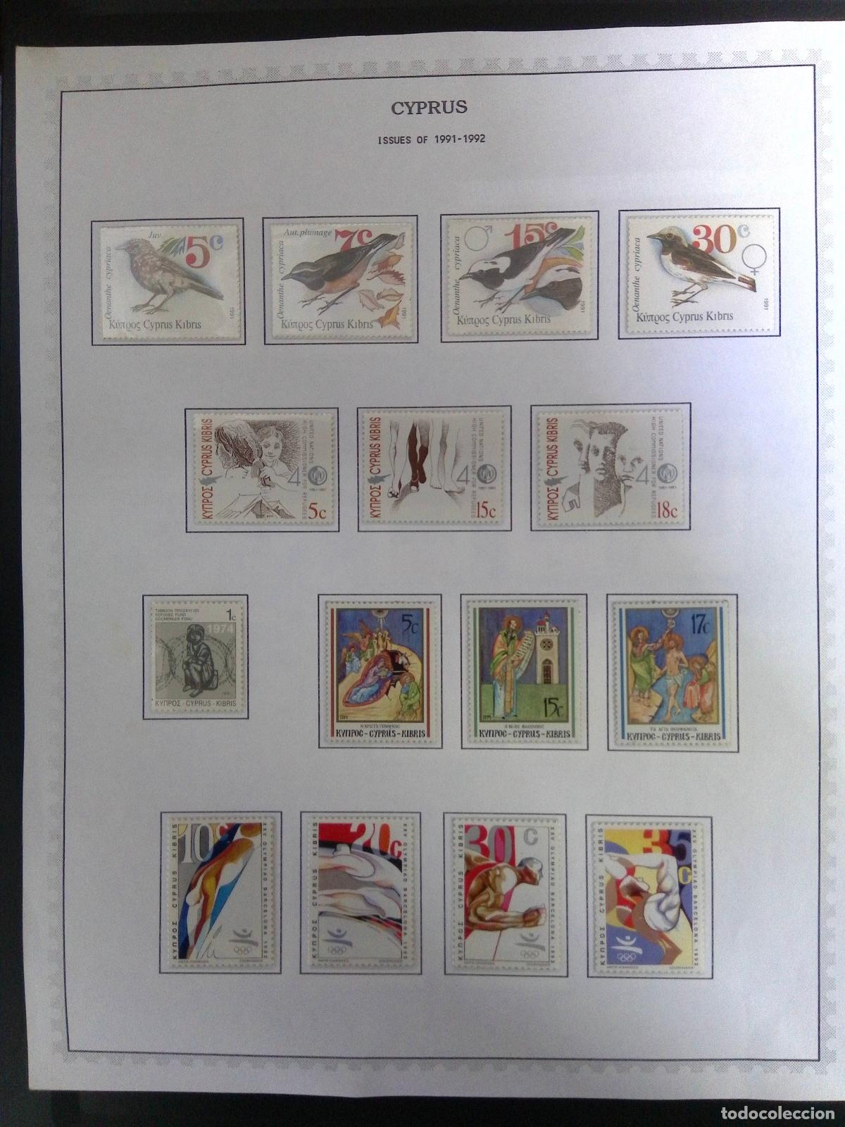Sellos: CMI) 1992. CYPRUS. ORNITHOLOGY (CYPRUS WARBLER), HUMANITARIAN REFUGEE CAMPAIGNS, AND BARCELONA '92 S
