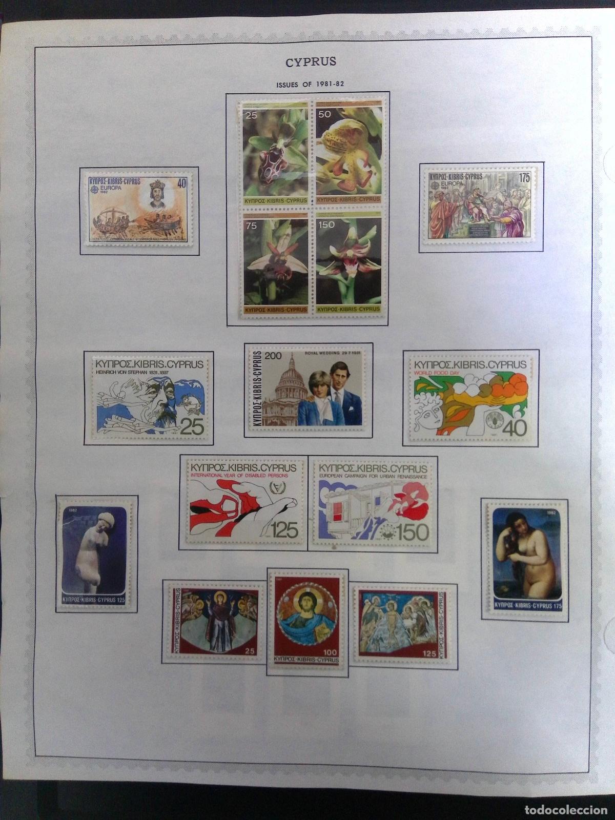 Sellos: CMI) 1982. CYPRUS. WILD ORCHID BOTANICAL SERIES, ROYAL WEDDING OF CHARLES AND DIANA ISSUE, WORLD FOO