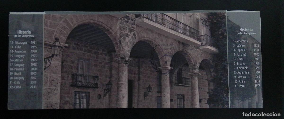 Francobolli: CMI) 2013. CUBA. HISTORY OF PHILATELIC CONGRESSES / COMPILATION OF LATIN AMERICAN HOST CITIES. FDC.