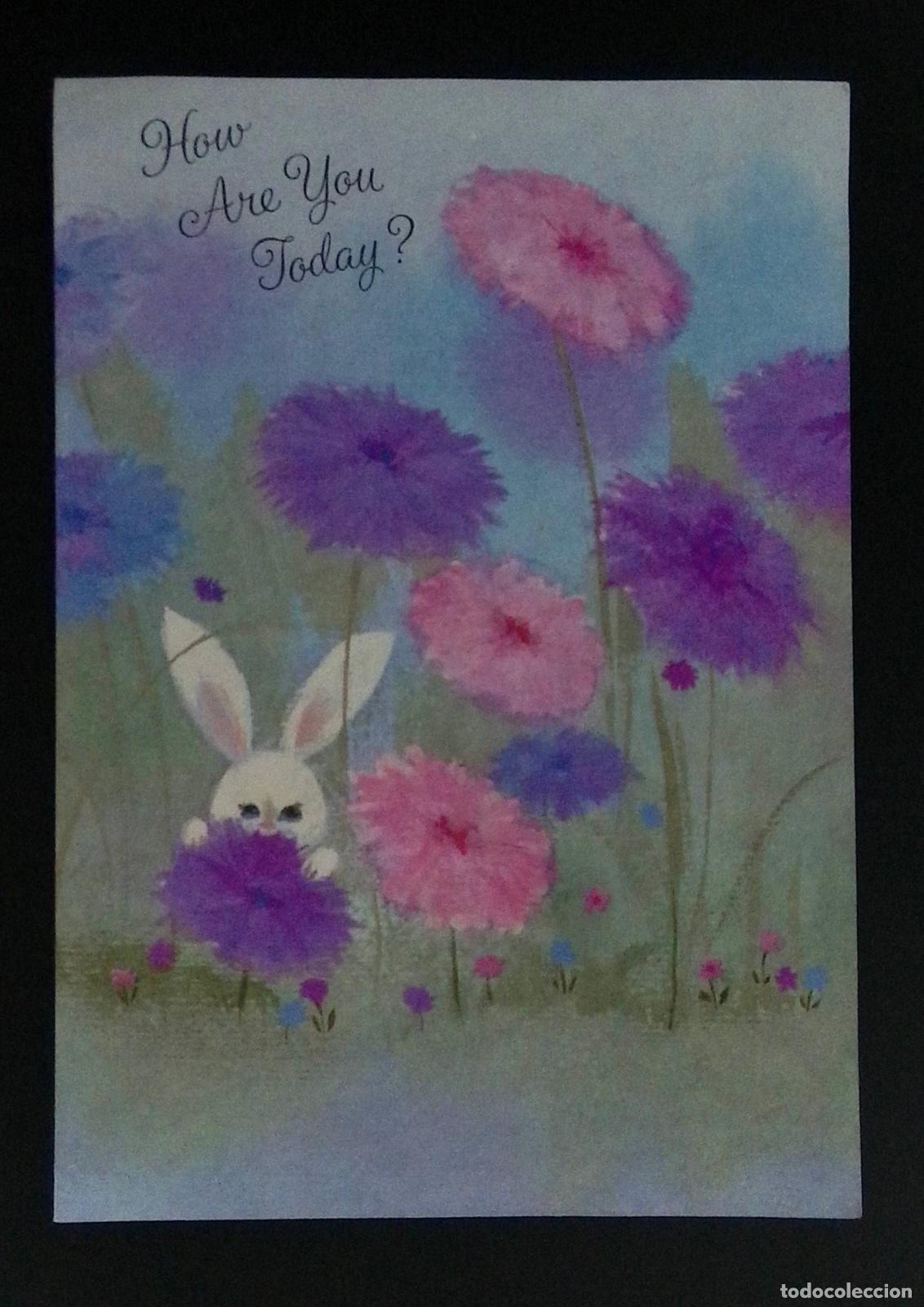 Francobolli: CMI) 1985. USA. DESIGN FEATURING A WHITE RABBIT IN A FIELD OF VIOLET AND PINK WILDFLOWERS WITH A SEN