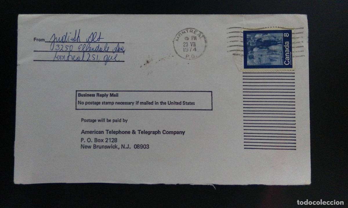 Francobolli: CMI) 1974. CANADA. DEFINITIVE ISSUE STAMP FEATURING PEOPLE JOGGING. BUSINESS REPLY MAIL COMMERCIAL E
