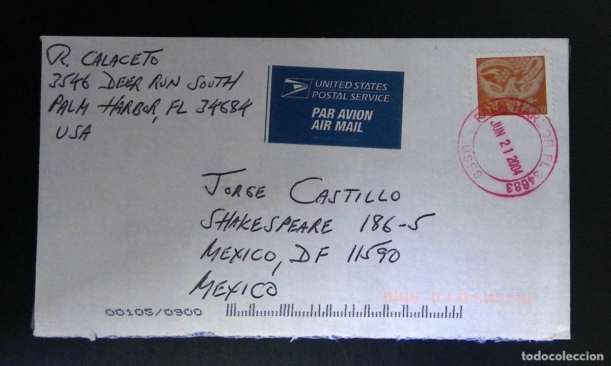 Francobolli: CMI) 2004. USA. DRAWING OF A DOVE. AIRMAIL ENVELOPE SENT TO MEXICO. XF.