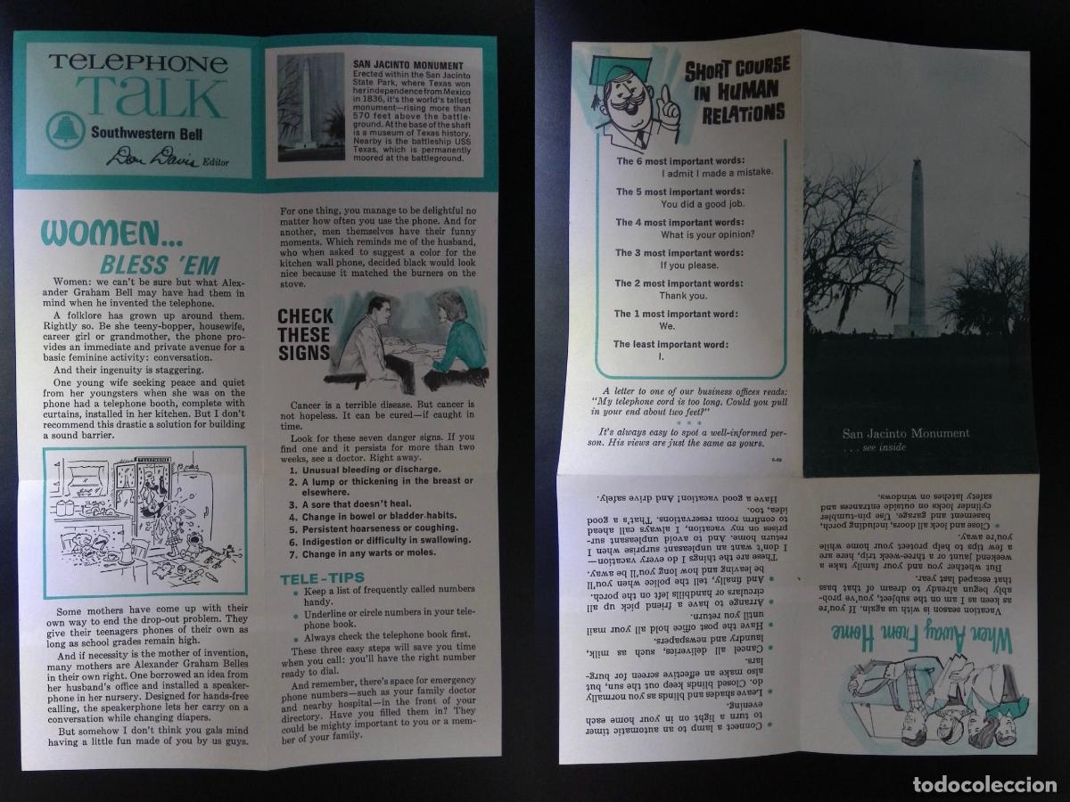 Francobolli: CMI) 1970. USA. &rdquo;TELEPHONE TALK&rdquo; INFORMATIONAL PUBLICATION BY SOUTHWESTERN BELL; EDITOR DON DAVIS. I