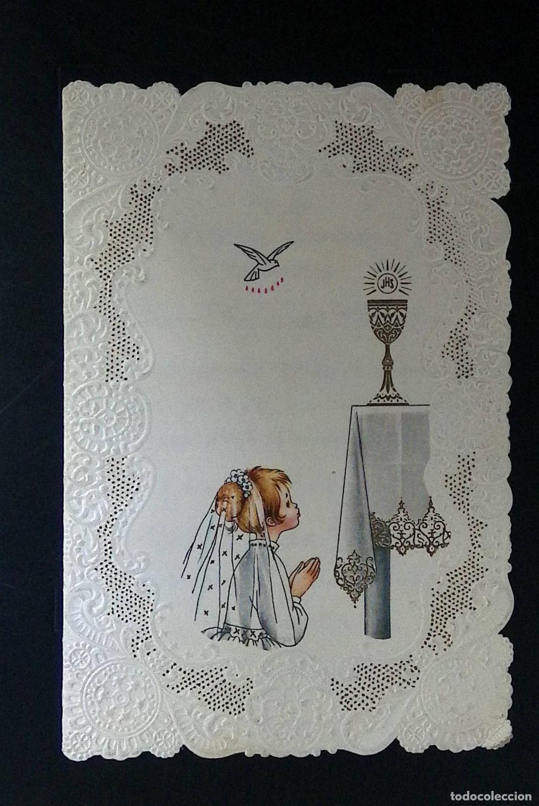 Selos: CMI) 1985. SPAIN. CHILD-STYLE ILLUSTRATION OF A FIRST COMMUNION FEATURING A DOVE, A CHALICE, AND THE
