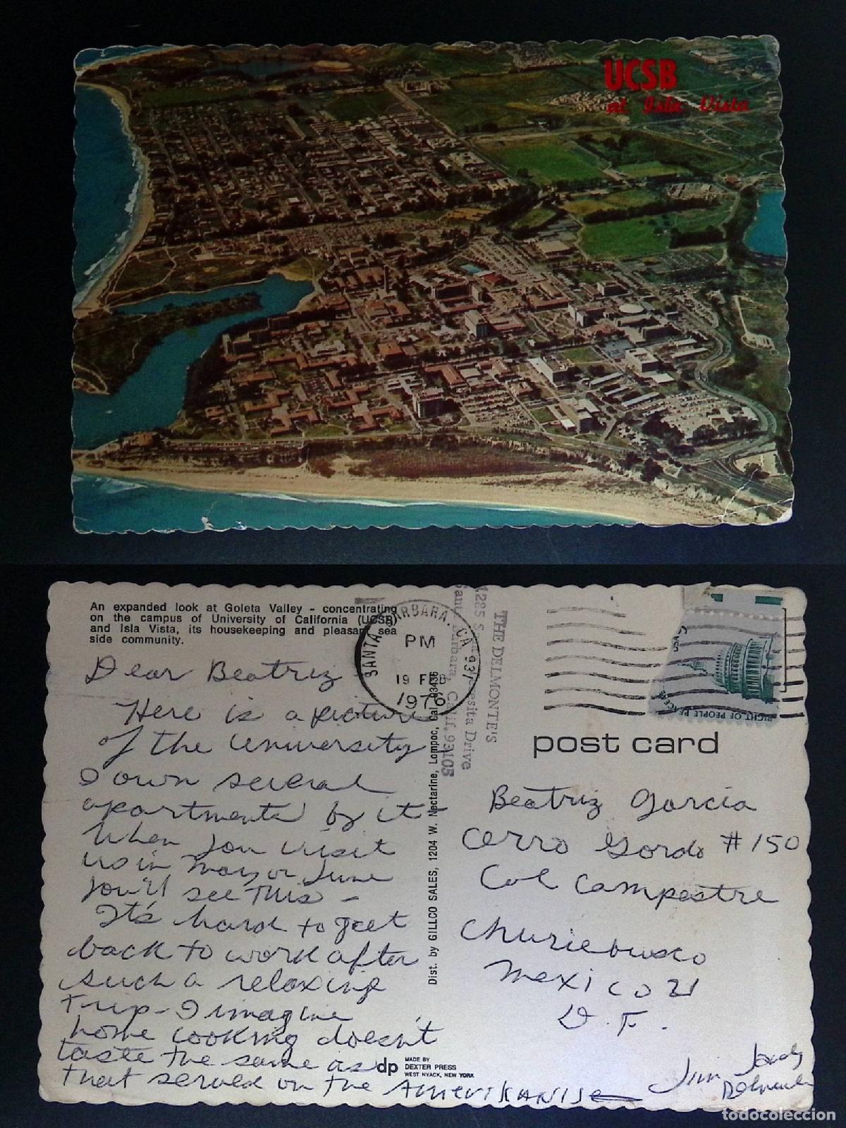 Selos: CMI) 1976. USA. PANORAMIC AERIAL VIEW OF THE UNIVERSITY OF CALIFORNIA (UCSB) IN ISLA VISTA AND THE G