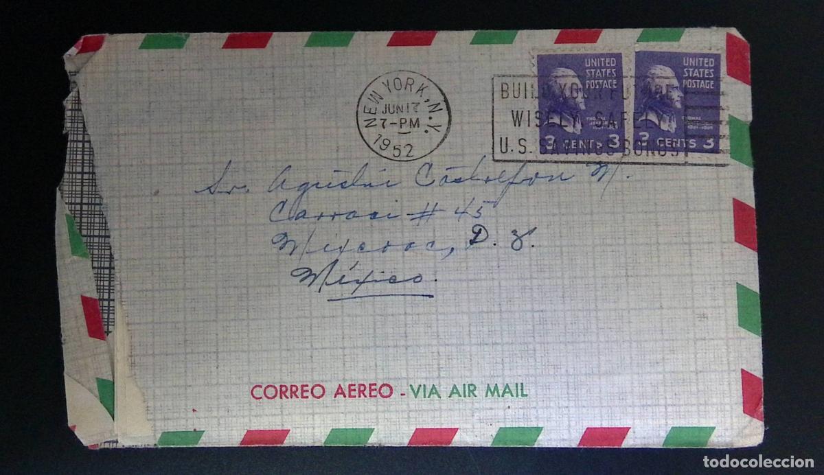 Selos: CMI) 1952. USA. FEATURING THOMAS JEFFERSON. SENT TO MEXICO. XF.