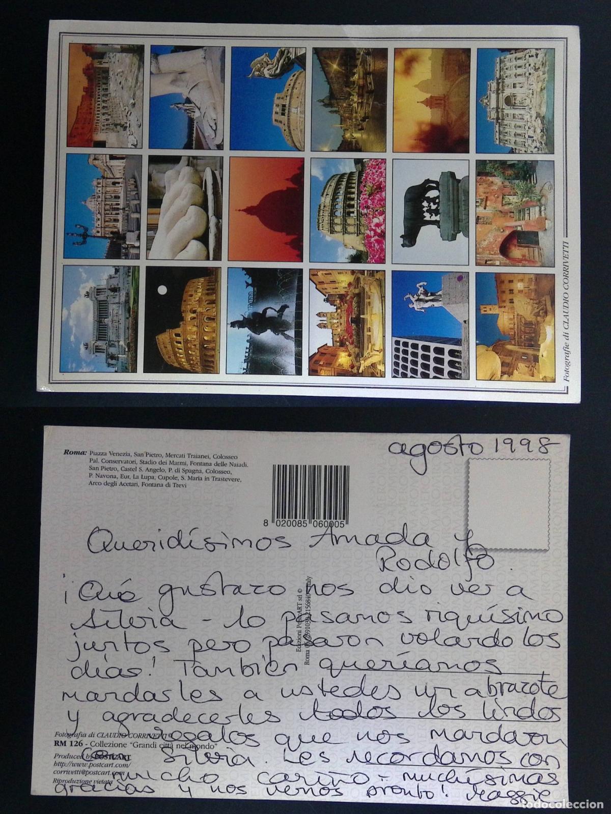 Selos: CMI) 1998. ITALY. SOUVENIR POSTCARD FEATURING MULTIPLE VIEWS OF ICONIC MONUMENTS IN THE CITY OF ROME