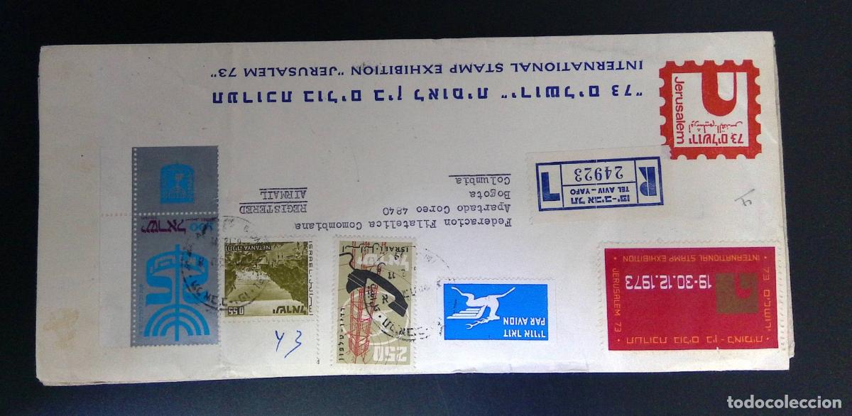 Sellos: CMI) 1973. ISRAEL. COMMEMORATIVE ISSUE FEATURING THE NATIONAL MENORAH. ARCHITECTURE THEME. COVER SEN