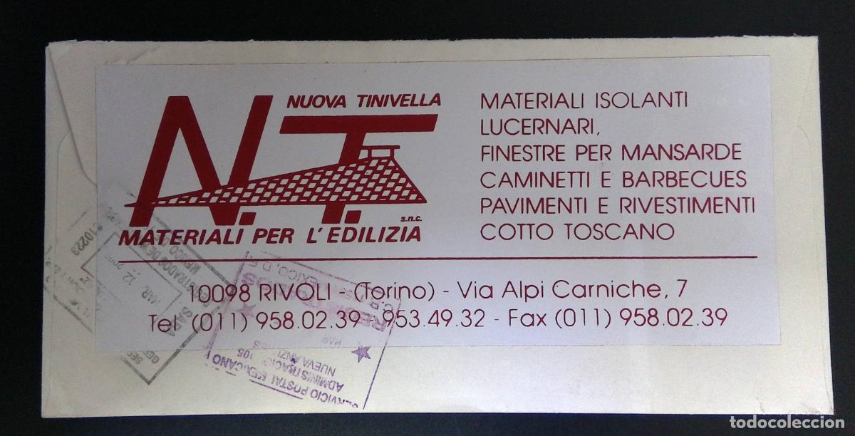 Sellos: CMI) 2001. ITALY. COMMERCIAL DOCUMENTATION FROM THE NUOVA TINIVELLA BUILDING MATERIALS COMPANY IN TU
